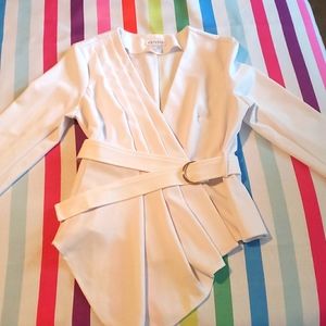 Venus White Pleated Top